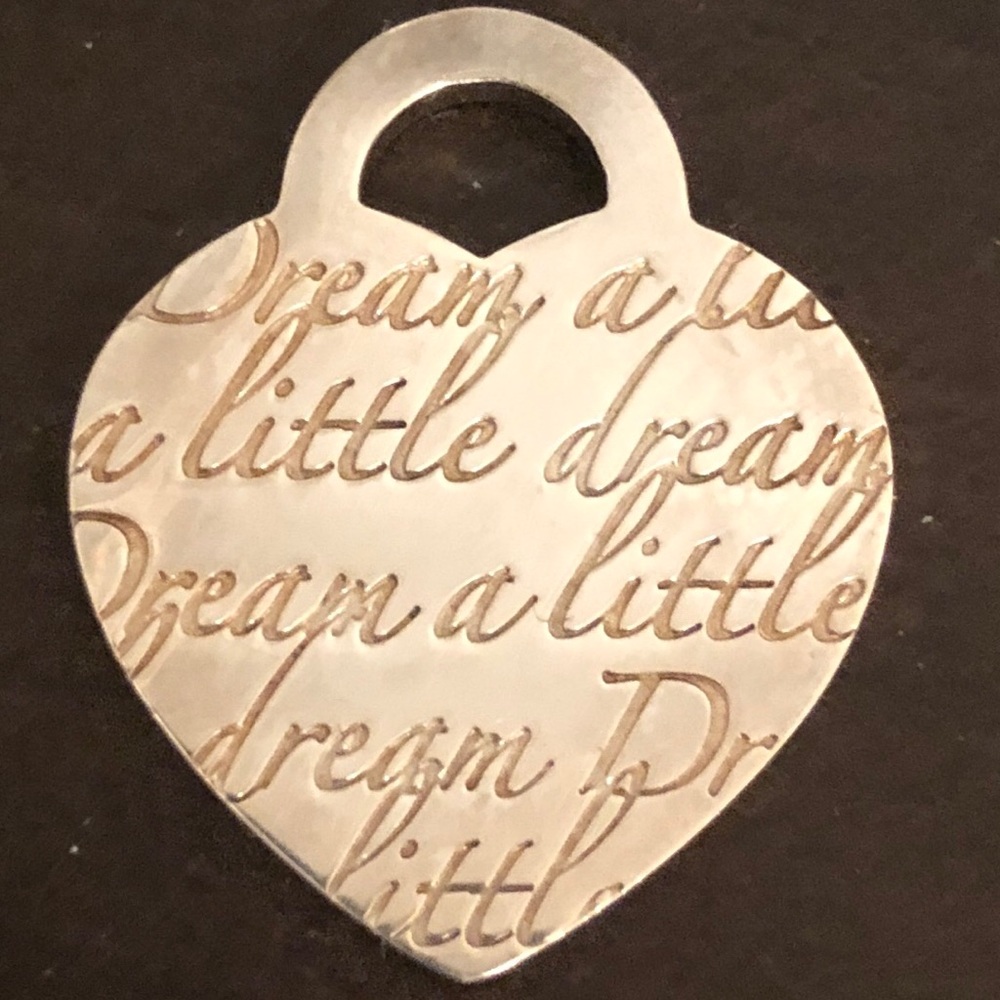 Tiffany & Co Silver "Dream A Little Dream" Heart
